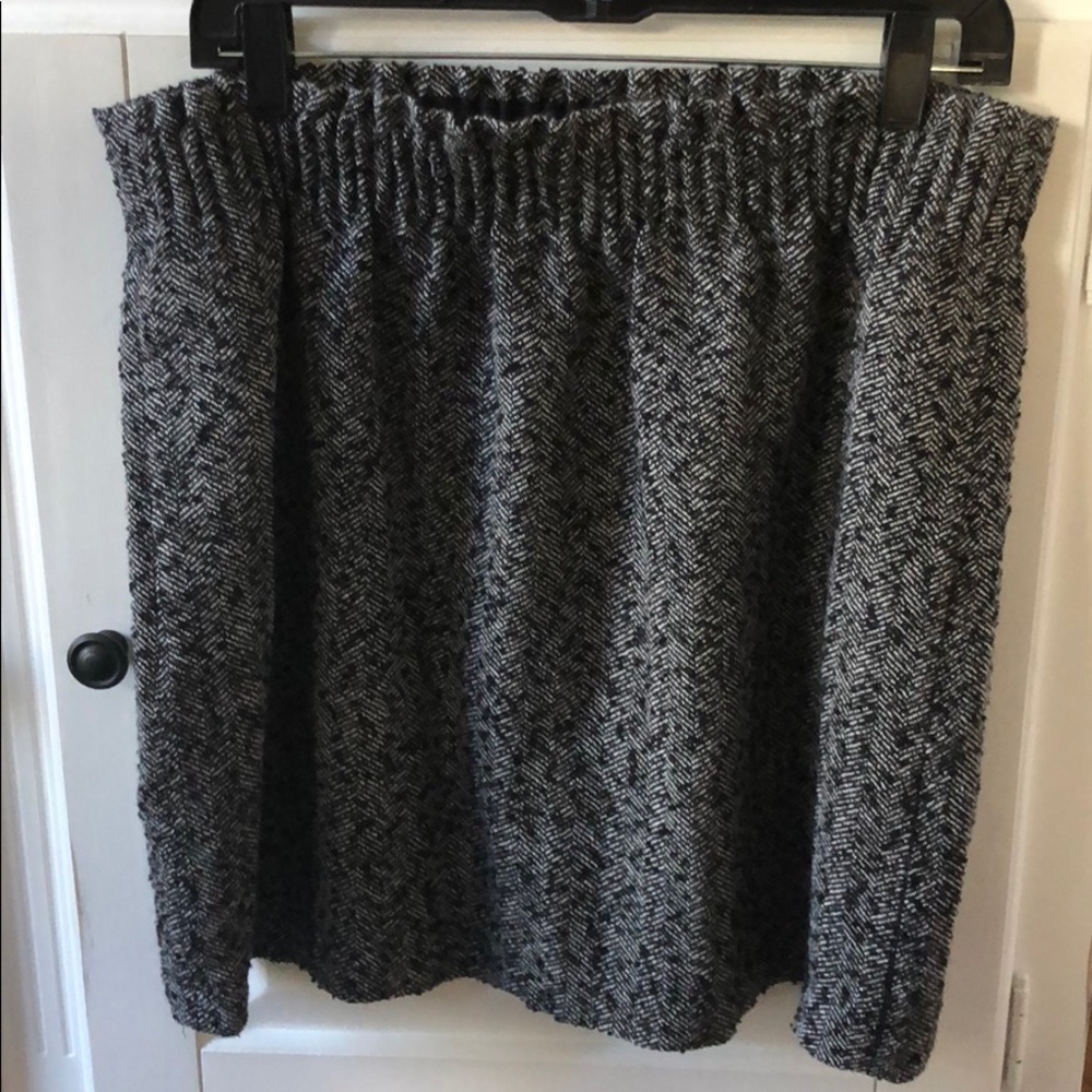 J Crew Tweed Paper Bag Pull On Skirt Sz 12